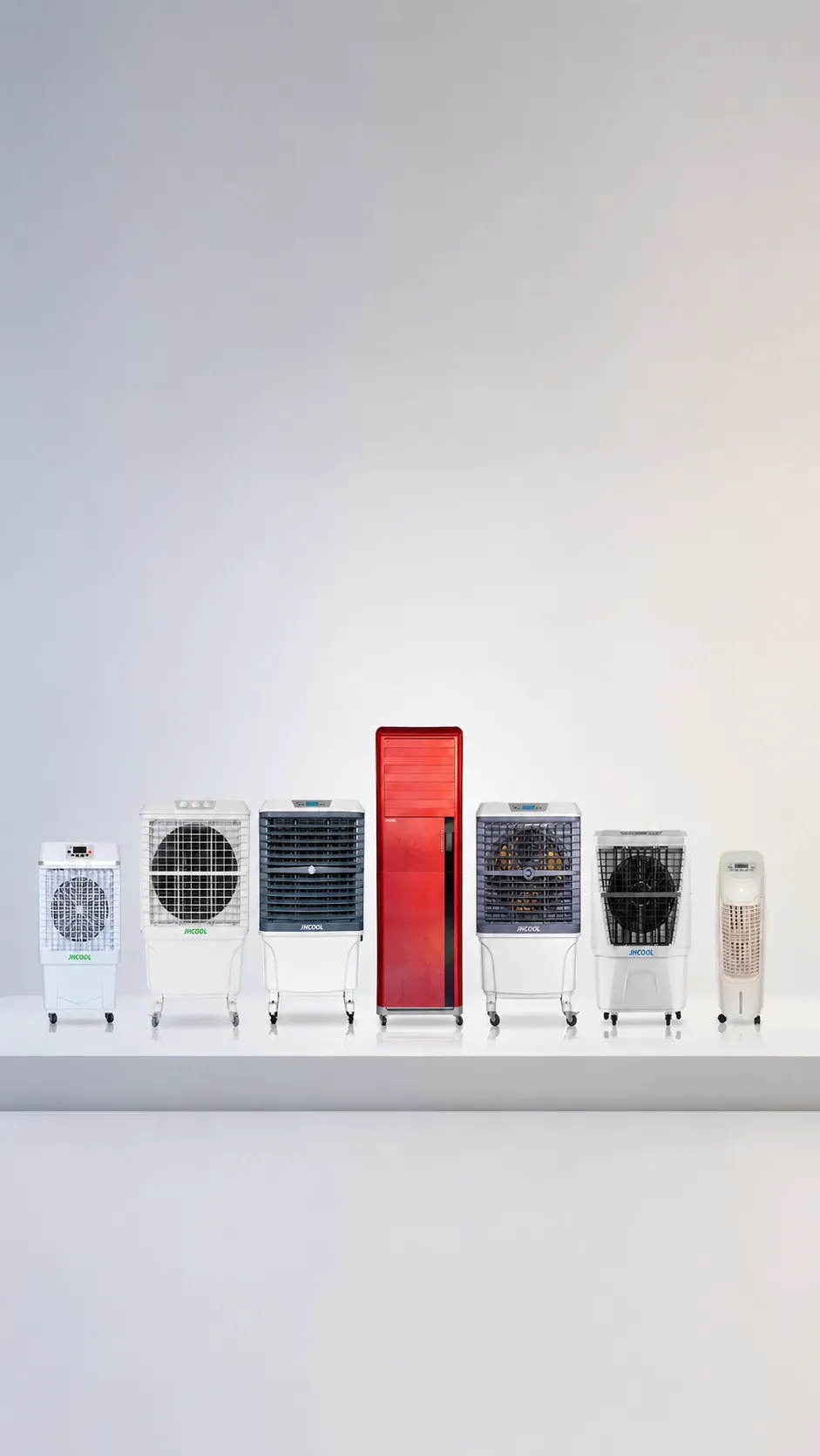 Household evaporative air cooler for everyday comfort